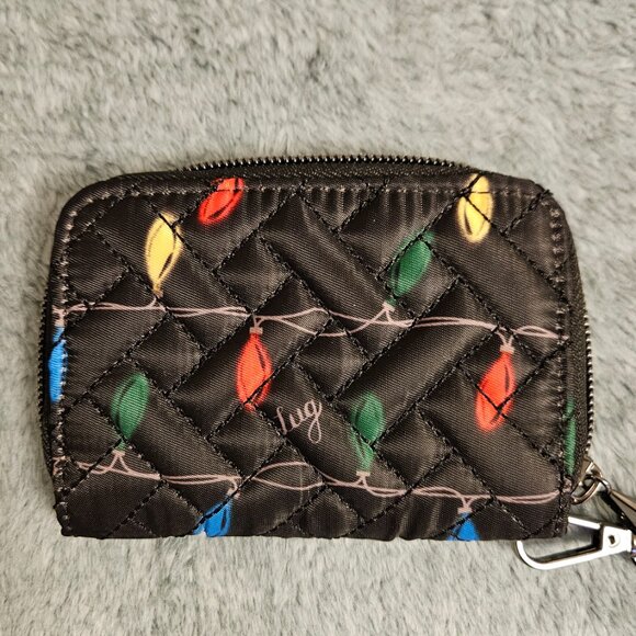 EUC Lug Chipper Wristlet RFID wallet in Lights Black - Picture 2 of 4